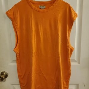 Decoded orange sleevless tee Men's L